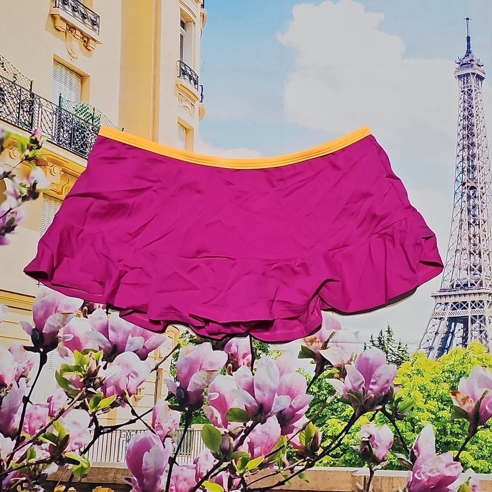 L.L. Bean Pink Swim Skort Size‎ 16 New